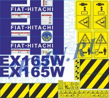 Стикеры для Фиат-Хитачи EX165W